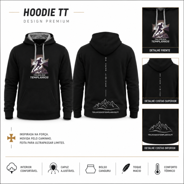 HOODIE TT PRETO-CINZA